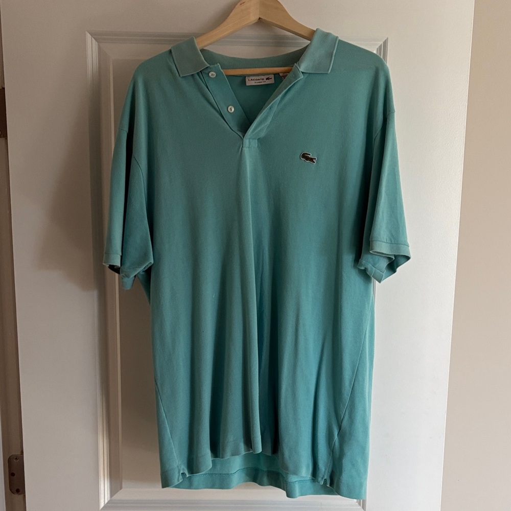 Lacoste Men's Teal Polo Shirt